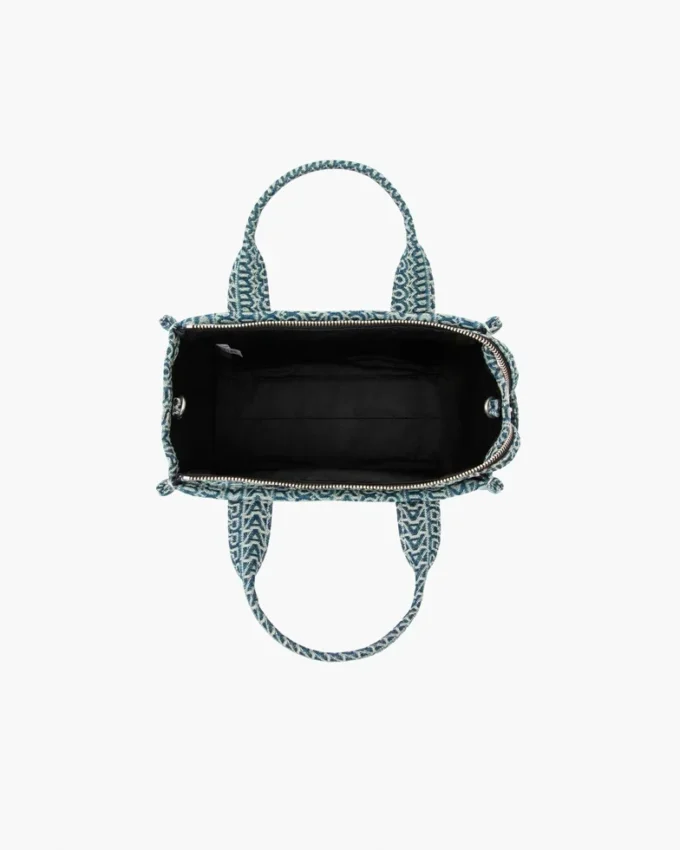 The Washed Monogram Denim Tote Bag The Washed Monogram Denim Tote Bag