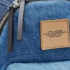 Zaino grande in denim color block Biker