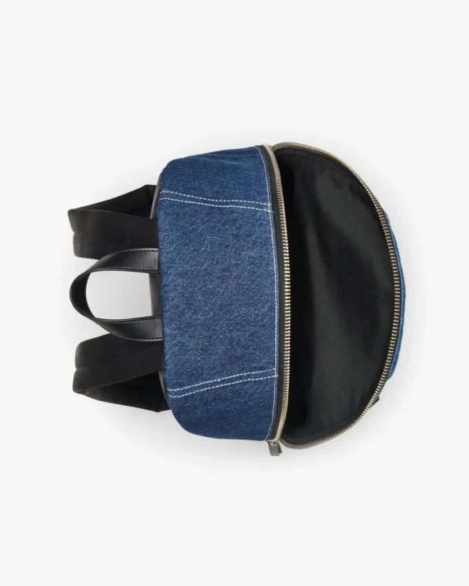Zaino grande in denim color block Biker
