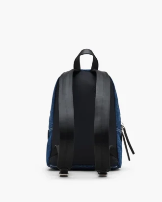 Zaino medio in denim color block Biker Zaino medio in denim color block Biker
