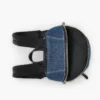 Zaino medio in denim color block Biker